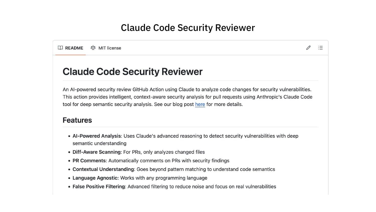 Claude Code Security Reviewer — AI-powered security review GitHub Action